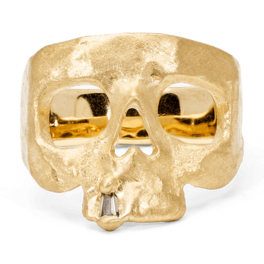 Snaggletooth Skull Pinky Ring - Polly Wales Fine Jewelry,